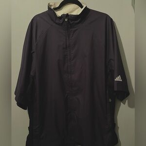 Adidas Men's Black Short Sleeve Wind Shirt. Size XL. Excellent used condition